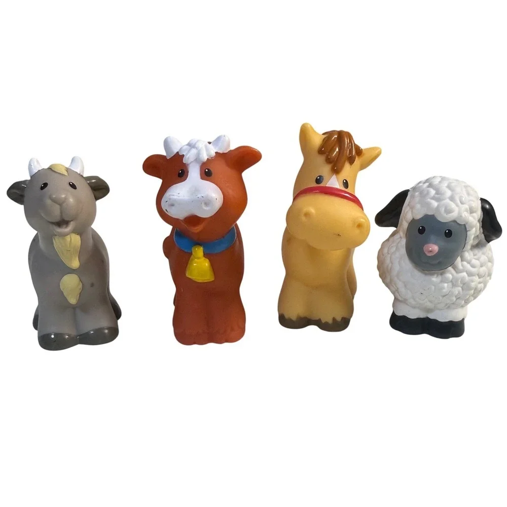 Fisher-Price Little People 2007 Farm Barn Zoo Animals goat brown cow horse sheep